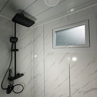 Auvent Pare-Soleil, Toit Ouvert du Sol au Plafond, Grande Terrasse Adaptée aux Vacances, Maison Conteneur Extensible