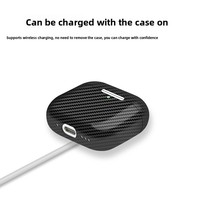 Étui pour écouteurs en fibre de carbone véritable forgée pour AirPods Pro 2, coque rigide antichoc, protection, charge sans fil
