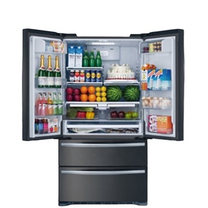 Refrigerador Electrónico de Acero Inoxidable con Puerta <span class=keywords><strong>Francesa</strong></span>, Refrigerador de Dos Puertas - Product Image 1
