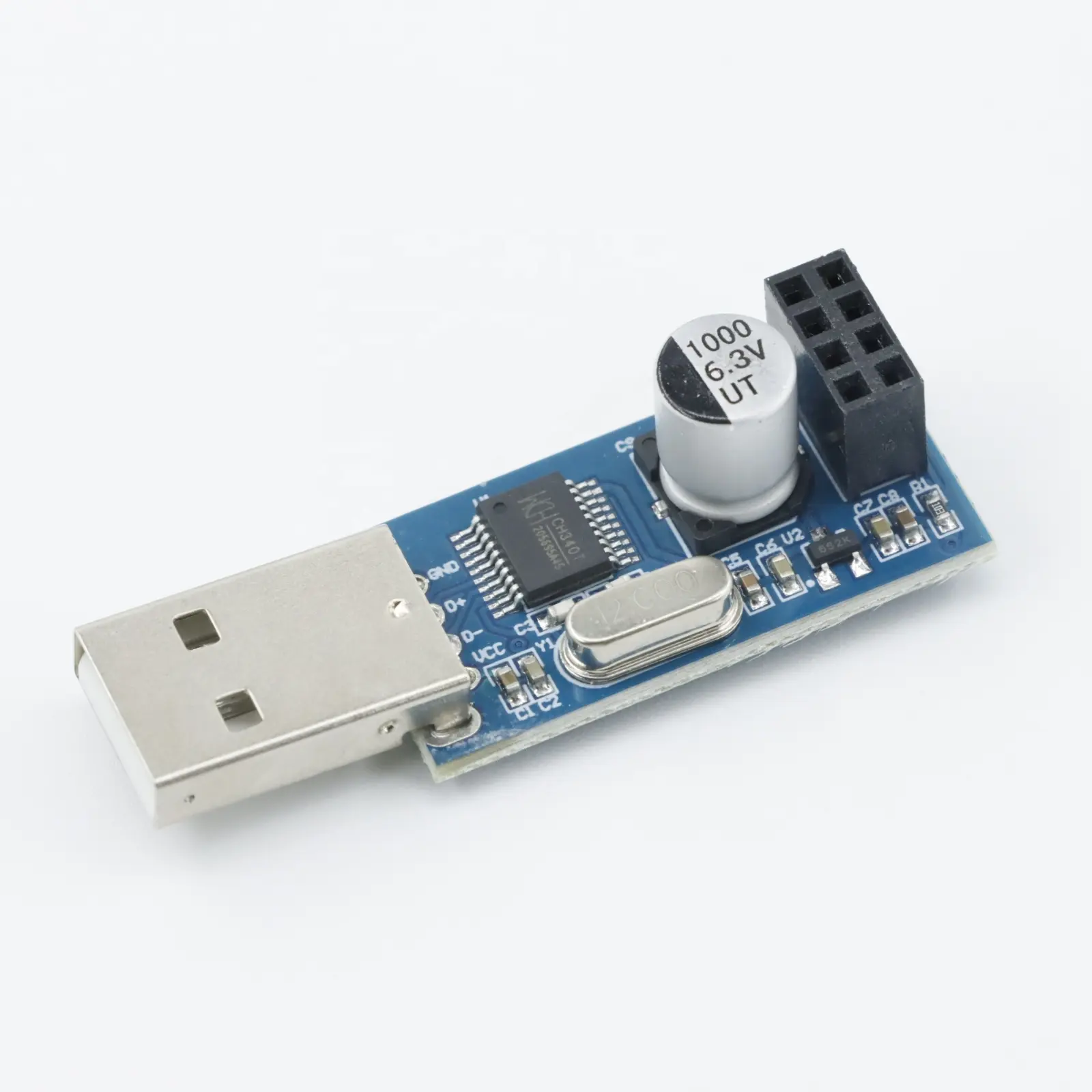 CH340 USB כדי ESP8266 יציאה טורית אלחוטי Wifi מודול פיתוח לוח 8266 מתאם לוח פיתוח ESP-01S IOT