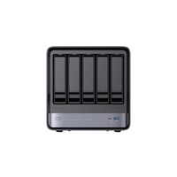 MINISFORUM N5 Pro NAS Mini PC AMD Ryzen AI 9 HX PRO 370 5-Bay HDD+3-Bay SSD DDR5 ECC OCuLink 2xUSB4 10G+5G 2xLANs Server Rumah