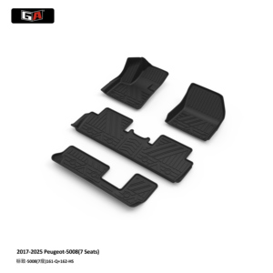 Tappetino Auto di Alta Qualità Spessore 3,5MM Antiscivolo in TPE 3D Impermeabile per <span class=keywords><strong>Peugeot</strong></span> 5008 7 Posti 2017-2025 - Product Image 2