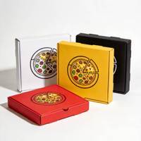 Kotak Pizza Kraft Grosir, Kotak Pengiriman Lipat, Kardus Bergelombang untuk Penggunaan Pesanan Massal, Alas Kokoh