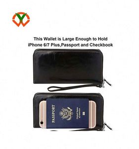 BSCI factory high fashion RFID blocking vintage <b>mens</b> polyester <b>clutch</b> <b>bag</b> travel purse wallet - Product Image 4