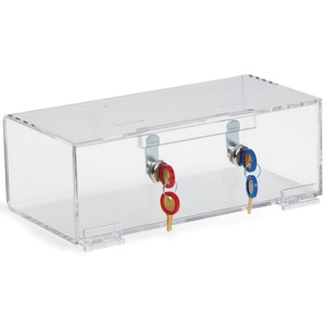 Yageli Factory Custom Clear Acrylic Square Medical Kit Lock Box <b>Tools</b> <b>Safe</b> Medication Storage (3-6L Capacity) Professional - Product Image 5