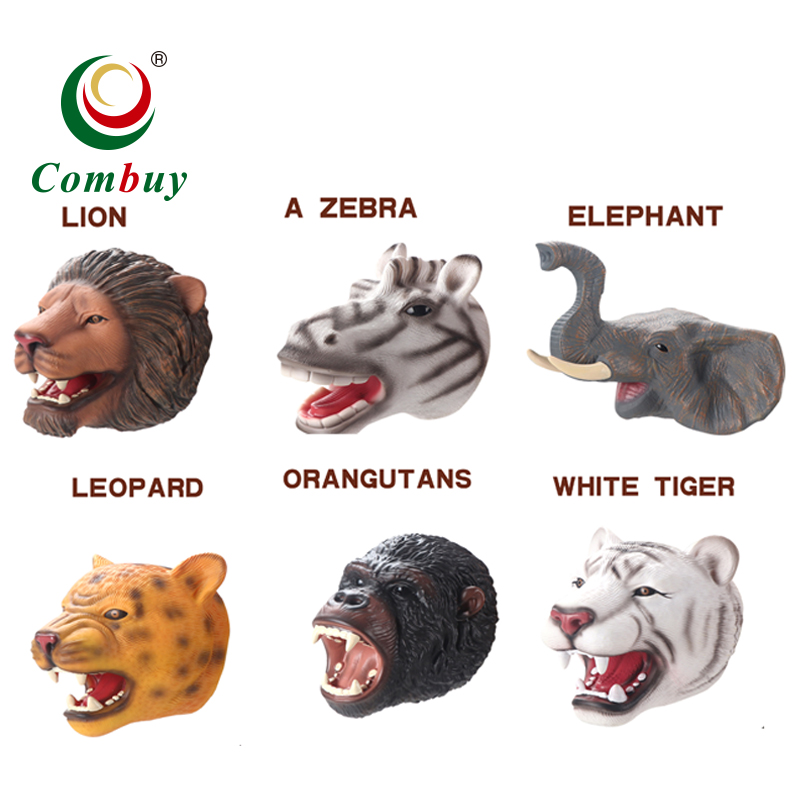 リアルなゴム製野生動物ハンドパペット6個セット| Alibaba.com