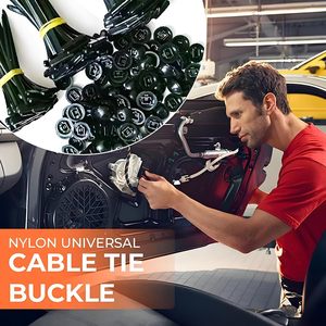 Thông qua Bolt Zip Tie phong cách Clip nhựa quan hệ cáp với khóa cho động cơ Fender lót mudguard thân cây sửa chữa nội thất - Product Image 4