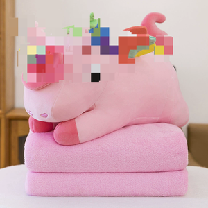 批发卡通史迪仔玩偶玩具睡枕旅行毯二合一汽车空调被子午睡毯儿童礼物 - Product Image 5