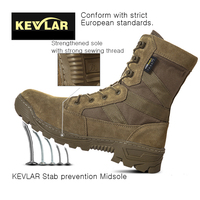 Bottes tactiques de combat imperméables pour hommes, idéales pour l'escalade et la randonnée - Vente flash usine PTG