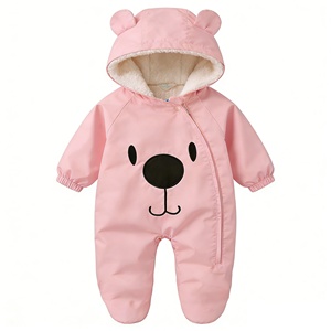 Tutina <span class=keywords><strong>Invernale</strong></span> OEM per Neonati, Tuta Calda con Cappuccio per Bambini e Bambine, <span class=keywords><strong>Pagliaccetto</strong></span> <span class=keywords><strong>Invernale</strong></span> Spesso per Bambini, Tuta Morbida per Neonati - Product Image 4