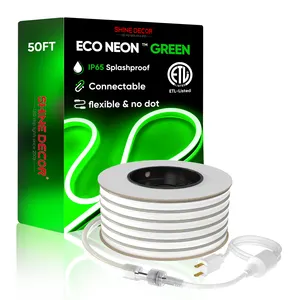 Grosir Strip lampu Neon Led terang Flex SMD 2835 dengan Chip SMD tahan lama warna hijau