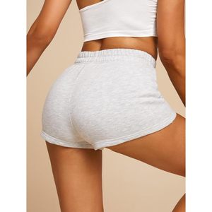 Shorts Deportivos de Cintura Alta para Mujer, Casuales, Cómodos, Transpirables, de Verano, de Punto, de Algodón y Elastano - Product Image 3