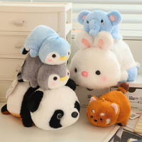 Juguete de Peluche Panda que se Transforma en Pingüino, Muñeco de Tela Divertido, Regalo de Cumpleaños, Venta al Por Mayor