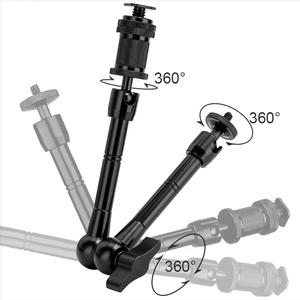 Bras magique articulé de <span class=keywords><strong>11</strong></span> pouces à friction et grande pince réglable pour écran LCD, éclairage vidéo LED - Product Image 2