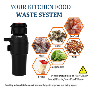 Electric Garbage Disposal Machine <strong>Food</strong> Waste Disposer Kitchen Appliances Recycling for Household - Product Image 3