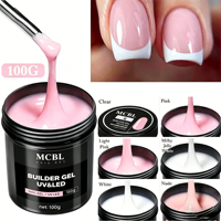 Vernis à ongles liquide acrylique 100g en gros avec étiquette personnalisée, 18 couleurs, gel UV de construction pour extension d'ongles