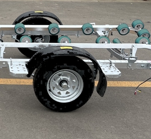 500KG Q355 4.05*1.55M <b>Yacht</b> Trailer Single Axle Load boat trailer - Product Image 2