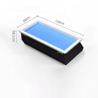 Panneau lumineux LED intelligent et moderne pour bureau et maison, effet ciel bleu ensoleillé, faux plafond vitré, lumière artificielle de puits de lumière