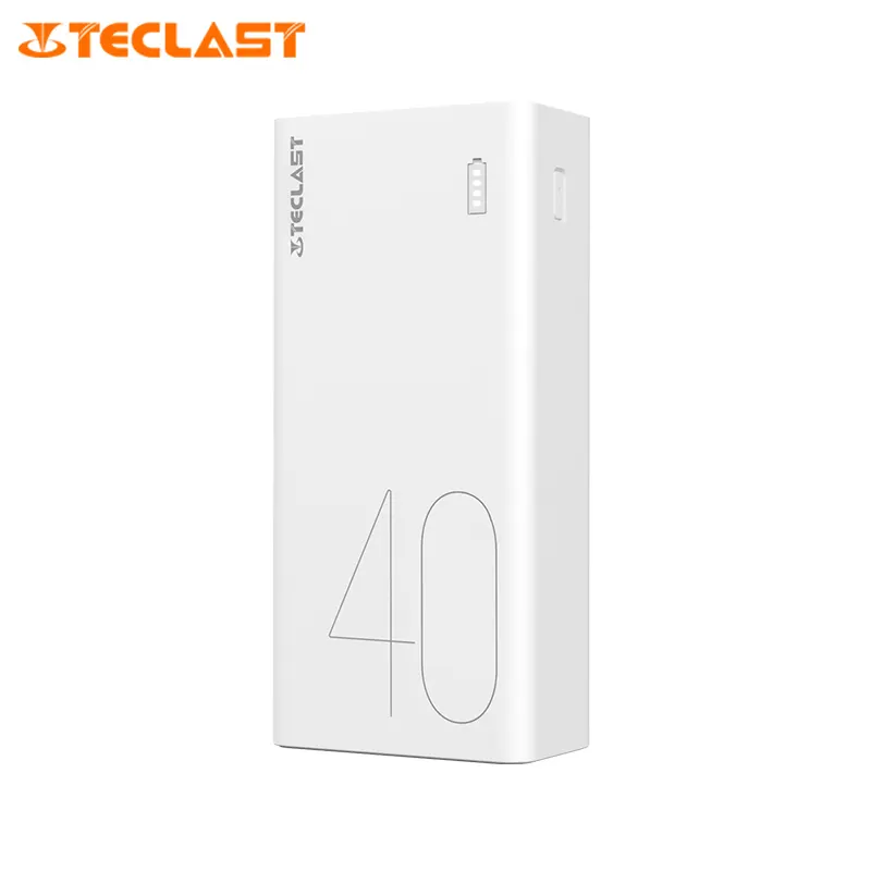 Teclast C40L Power Bank 40000mAh Dual Input Triple Output 3 USB-A Type-C Smart Battery Light Display Mobile Power