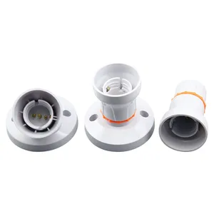 Support de base de lampe HoneyFly E27 250V 6A monté au plafond <span class=keywords><strong>B22</strong></span> <span class=keywords><strong>baïonnette</strong></span> plastique double usage support de lampe multifonctionnel prise 2-en-1 - Product Image 2