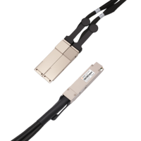 Câble de dérivation passif DAC AI Server Rack 800G OSFP vers 2x400G QSFP112 pour cluster GPU HPC InfiniBand NDR