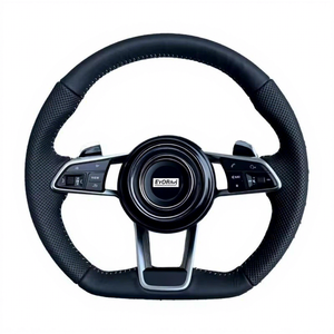 Volant sport en cuir pur R8, nouveau modèle pour CLS, modification en fibre de carbone, approvisionnement transfrontalier 1 R8 Cuir - Product Image 1