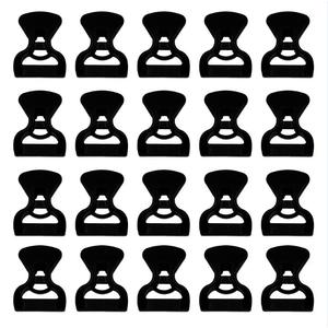 Autre attache de fixation en plastique noir pour corde de vent type bec de canard, pour tente et bâche, pour usage extérieur en camping - Product Image 2