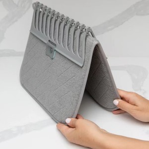 Wholesale Nordic Style Foldable Drying Mat, Reusable <b>Kitchen</b> Mat <b>for</b> Dish Rack, Non-Slip Waterproof <b>Drawer</b> <b>Liner</b> - Product Image 1