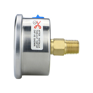 Fabricante MAIRUIKESI, manómetro <span class=keywords><strong>de</strong></span> alta precisión <span class=keywords><strong>de</strong></span> 51,5mm, conexión trasera, caja <span class=keywords><strong>de</strong></span> acero, manómetro <span class=keywords><strong>de</strong></span> presión seco - Product Image 2
