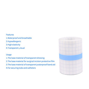 Cinta Adhesiva Médica Impermeable de Poliuretano para Heridas, Rollo de Apósito Transparente con Precio de Fábrica - Product Image 3