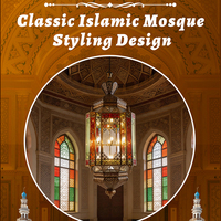 Experts en lampes islamiques, grand lustre LED personnalisé pour mosquée, palais, salle de prière, restaurant