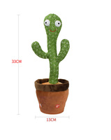 Cactus en peluche chantant et dansant, jouet enregistreur électrique, cactus dansant, vente chaude