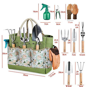 Ensemble d'outils de <span class=keywords><strong>jardinage</strong></span> légers <span class=keywords><strong>à</strong></span> monter soi-même, 9 pièces, comprenant une pelle de jardin avec sac de rangement pour le <span class=keywords><strong>jardinage</strong></span> <span class=keywords><strong>à</strong></span> domicile - Product Image 1