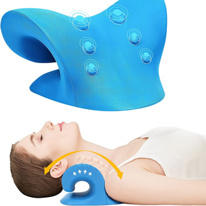 Almohada de masaje Cervical portátil, Camilla de cuello por gravedad, almohada de soporte de corrección para aliviar el dolor de cuello y mejorar el sueño - Product Image 1