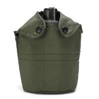 Bouteille d'eau métallique de style américain 0,9 L pour la randonnée en extérieur, équipement de survie individuel, tactique et portable