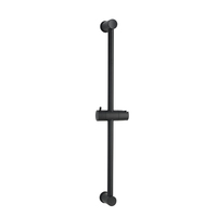 Barre coulissante de douche réglable en acier inoxydable Barre coulissante de douche à main ronde en acier inoxydable chromé Support mural réglable Rail de douche
