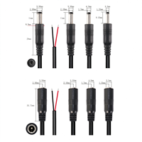 Câble d'extension de connecteur DC5521 DC5525 DC4017 DC35135, câble d'alimentation DC mâle-mâle et mâle-femelle, pour CCTV LED