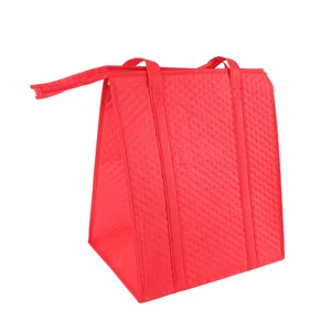 Fashionable Durable Pouch Tote Promotional Cake Food Drink Insulated Non Woven Cooler Bag