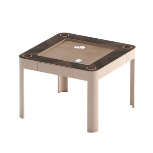 Table de jeu multifonctionnelle 4-en-1 convertible - Échecs, poker, porte-gobelets, boîte à jetons, accessoires de mahjong - Utilisation familiale - Product Image 2