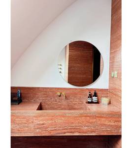 Red travertine slab cho khách sạn phòng tắm Tường Nội thất bàn ăn - Product Image 4