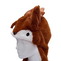Tiktok chapeau Animal en peluche mouvement oreille santa renne bonhomme de neige cochon singe chapeau lapin danse oreilles mobiles ours drôle chapeaux de Noël