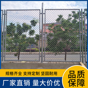 Clôture de zone sécurisée Xinmuyuan, 3,2 m de haut x 1,5 m de long, en fil d'acier à faible teneur en carbone, vert foncé, enduit par immersion, pour aéroport - Product Image 2