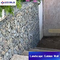 Clôture décorative en gabions, treillis soudé, galvanisé à chaud, revêtement PVC, écran d'intimité en pierre, installation facile