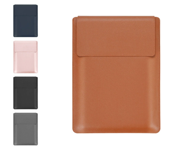 New Fashion PU Leather 13/14/15.6/16 Inch Laptop Bag Waterproof with Durable Cover for Macbook Portable Laptop Sleeve