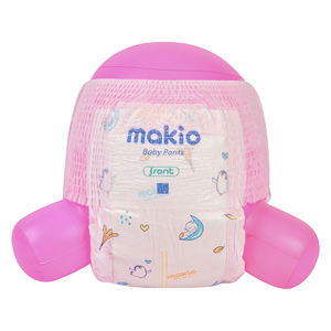 Couches-culottes jetables pour bébés en tissu non tissé avec attaches auto-agrippantes, motifs personnalisés, douces, respirantes, surface sèche, absorption et protection anti-fuites - Product Image 2