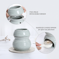 Offre Spéciale – Brûleur d'encens et diffuseur d'huiles essentielles en céramique pour bougies chauffe-plat, cires parfumées et huiles aromatiques
