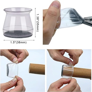 Couvre-<span class=keywords><strong>pieds</strong></span> de chaise universels en silicone résistant à l'usure, capuchons pour <span class=keywords><strong>pieds</strong></span> de table et de chaise, protection antidérapante pour sols en <span class=keywords><strong>bois</strong></span> - Product Image 5