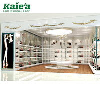 Verre étagère à chaussures/étagère à chaussures en verre/vitrine de chaussure en verre