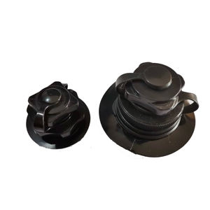 ブラックPVCボストンバルブインフレータブルボートスパイラルエアプラグラバーディンギーラフトカヤックプールボート<span class=keywords><strong>A</strong></span>用エアマットレスプラグ - Product Image 3