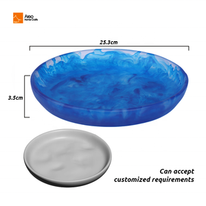 ชุดชามสลัดและจานสำหรับบ้านโรงแรมร้านอาหารถาดเสิร์ฟทำจากเรซินขัดเงามากทำมือปรับแต่งได้ทันสมัย - Product Image 4